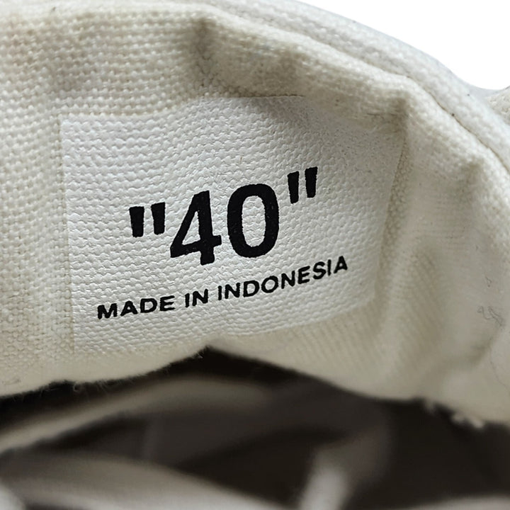 OFF-WHITE Vulc Low Canvas White Red Sneakers EU 40 US 7M 10W