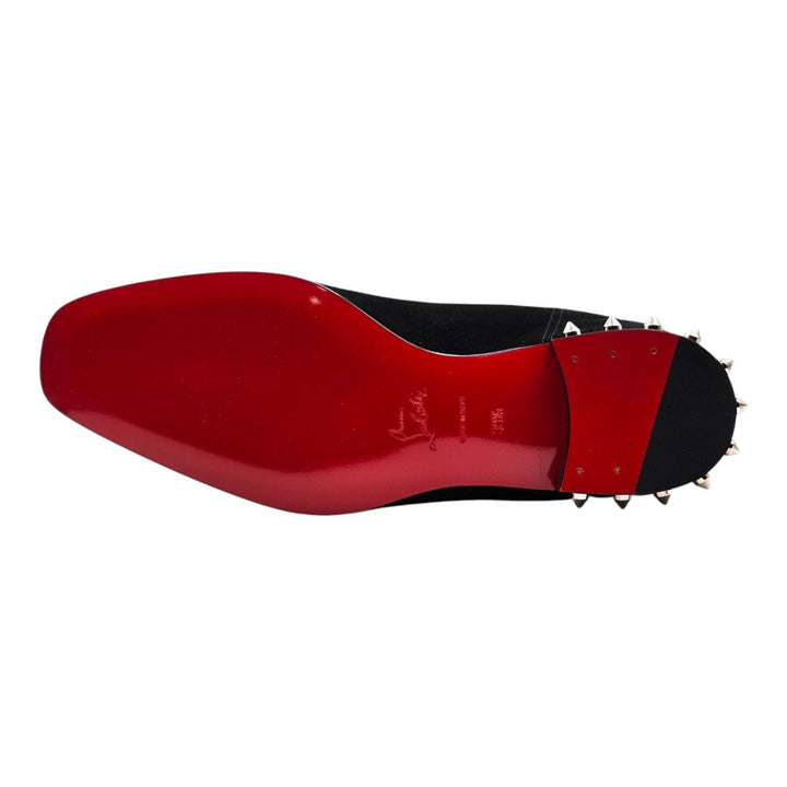 Christian Louboutin So Roadie Flat Suede Boots Black EU 39.5 US 6.5
