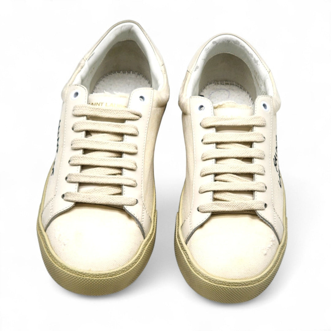 Saint Laurent Andy Court Classic SL/06 Sneakers White EU 40 US 7M 10W - New $785