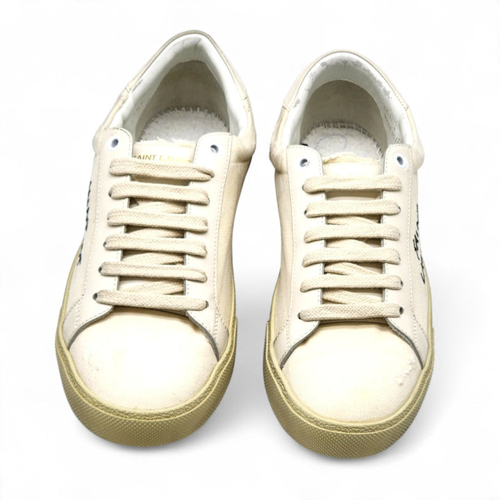 Saint Laurent Andy Court Classic SL/06 Sneakers White EU 40 US 7M 10W - New $785