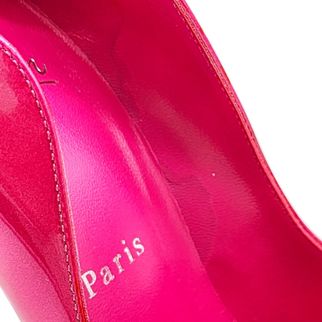 Christian Louboutin Hot Chick Patent Leather Pumps Hot Pink EU 37.5 US 7