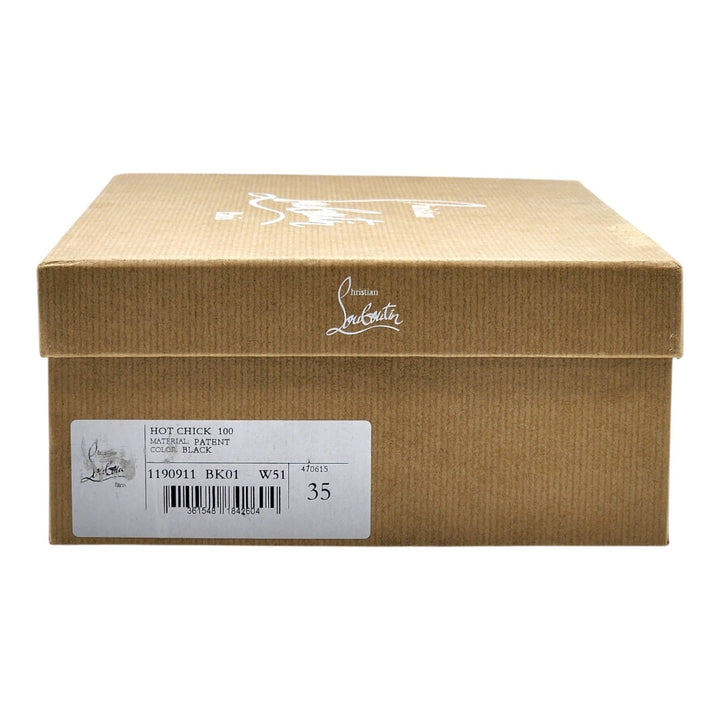 Christian Louboutin Hot Chick Patent Leather Pumps Black EU 35 US 5