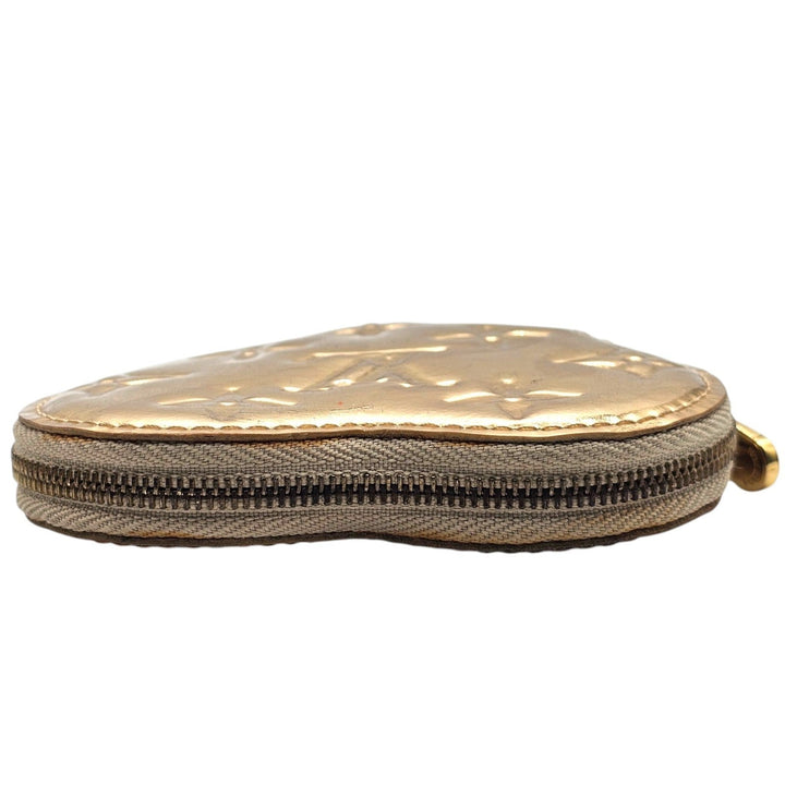 Louis Vuitton Miroir Porte Monnaie Coeur Heart Coin Purse Case Gold M93567