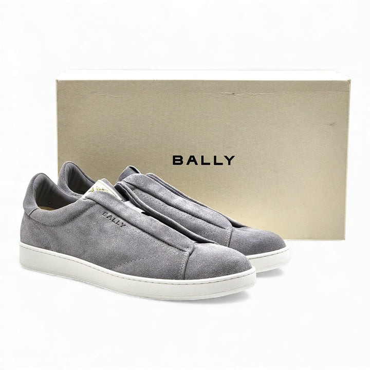 Bally Crest Romy Suede Slip-On Men’s Sneakers Gray EU 42.5 US 9.5 - NWB $400