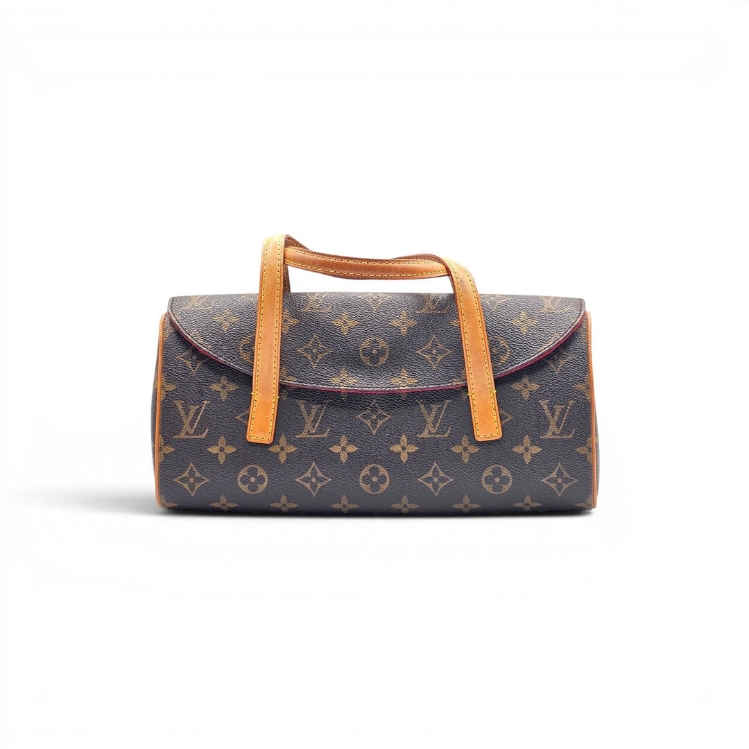 Louis Vuitton Monogram Sonatine Canvas Shoulder Bag Handbag Brown