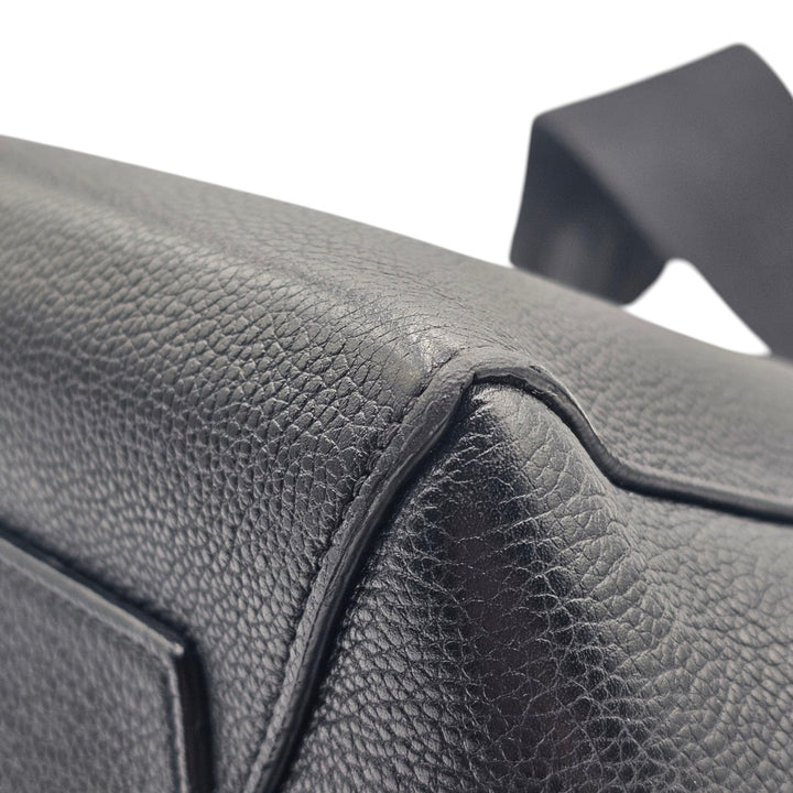 Celine Small Sangle in Black Grained Leather