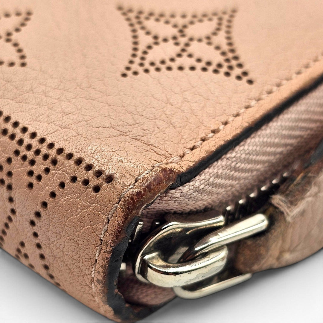 Louis Vuitton Mahina Zippy Wallet Perforated Leather Long Continental Pink