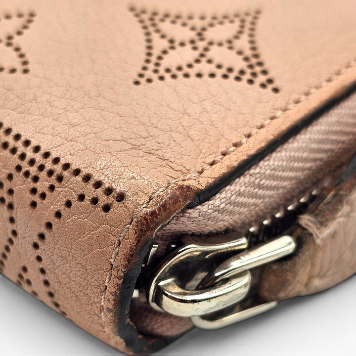 Louis Vuitton Mahina Zippy Wallet Perforated Leather Long Continental Pink