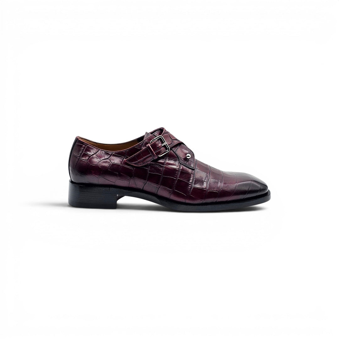 Christian Louboutin Chambelimonk Calf Leather Derby Shoes Black EU 42 US 9