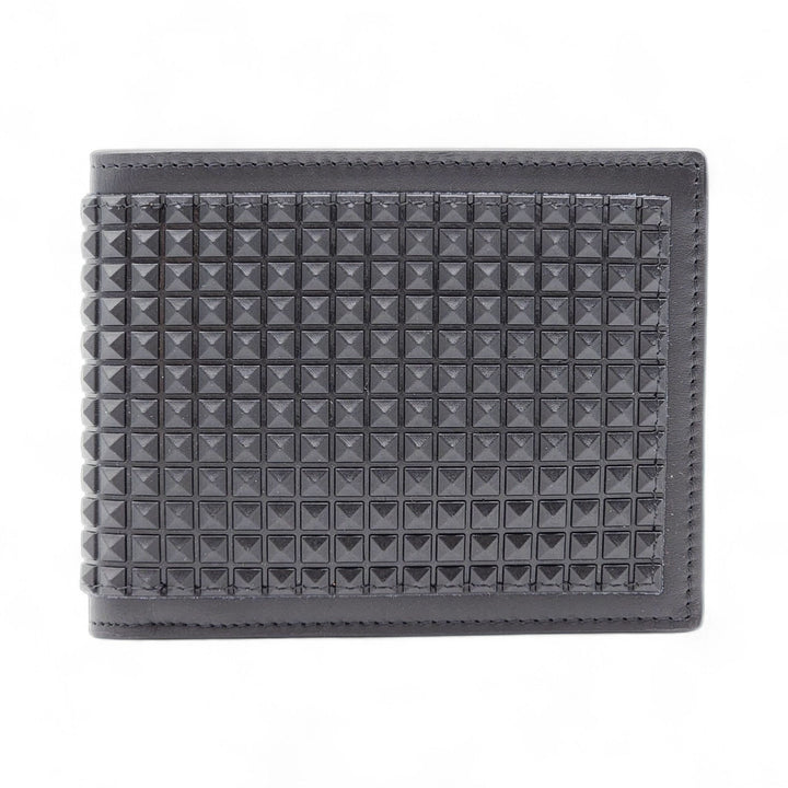 Giuseppe Zanotti Studded Leather Bifold Men's Wallet in Black