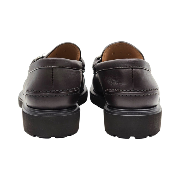 Salvatore Ferragamo Glasgow Calf Leather Loafers Brown UK 10.5 EE US 11.5