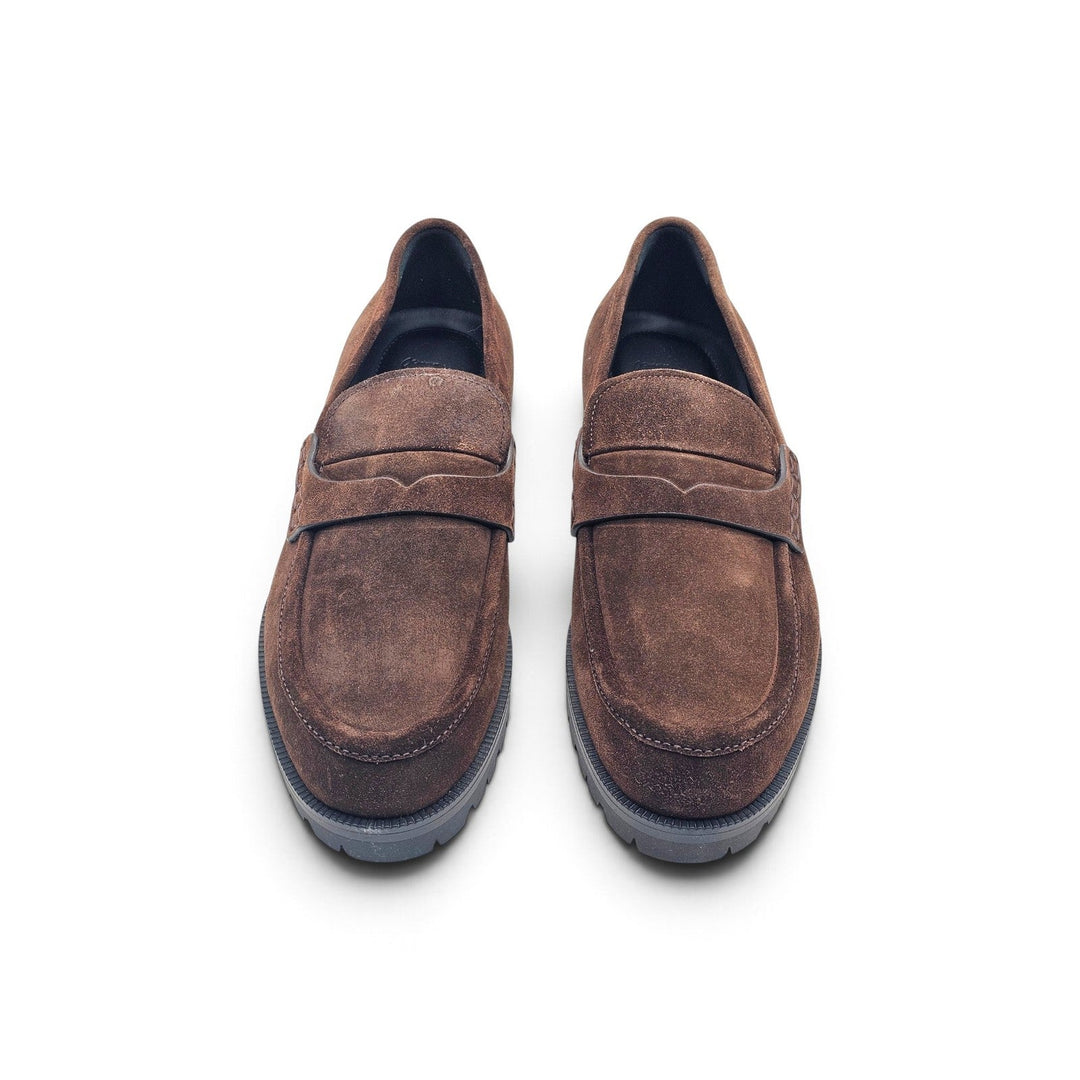 Christian Louboutin Caravin Suede Lug Sole Loafers Brown EU 41 US 8 NWOB - $1250