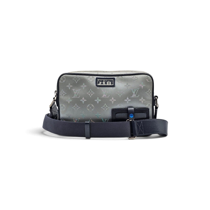 Louis Vuitton Monogram Satellite Alpha Crossbody Messenger Bag Silver M44169