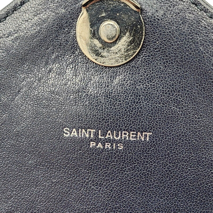 Saint Laurent College Medium Chain Bag - Leather - Blue