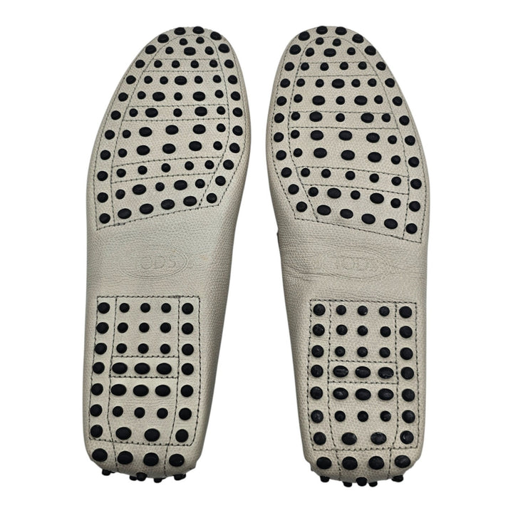 Tod's Driving Shoes City Gommino Leather Loafers Gray US 9.5 UK 8