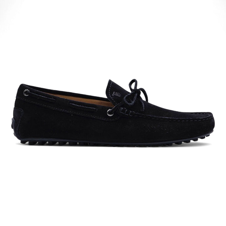 Tod's Driving Shoes City Gommino Suede Loafers Black US 9.5 UK 8.5