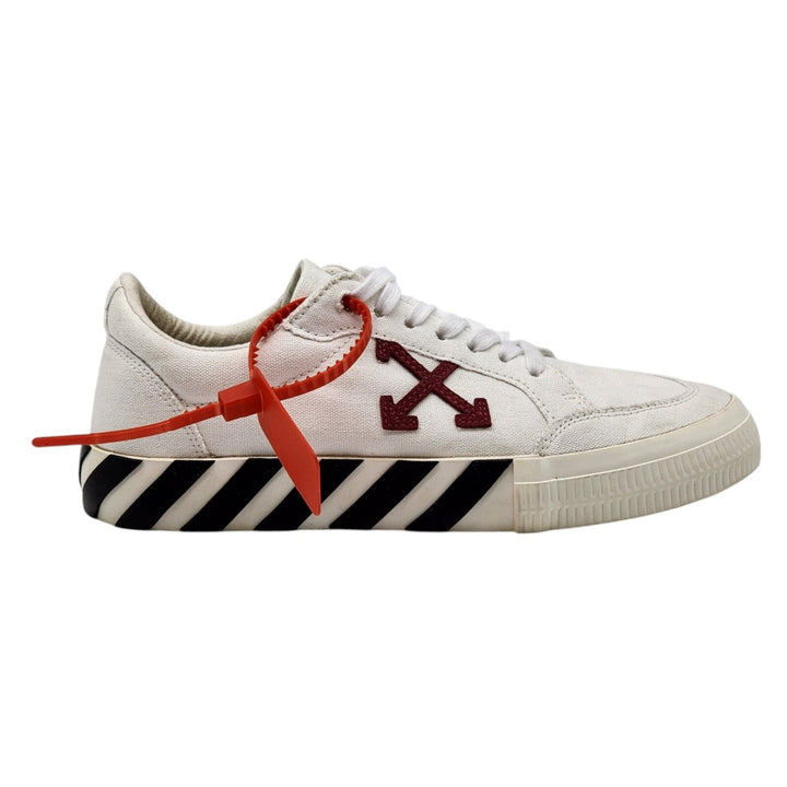 OFF-WHITE Vulc Low Canvas White Red Sneakers EU 40 US 7M 10W