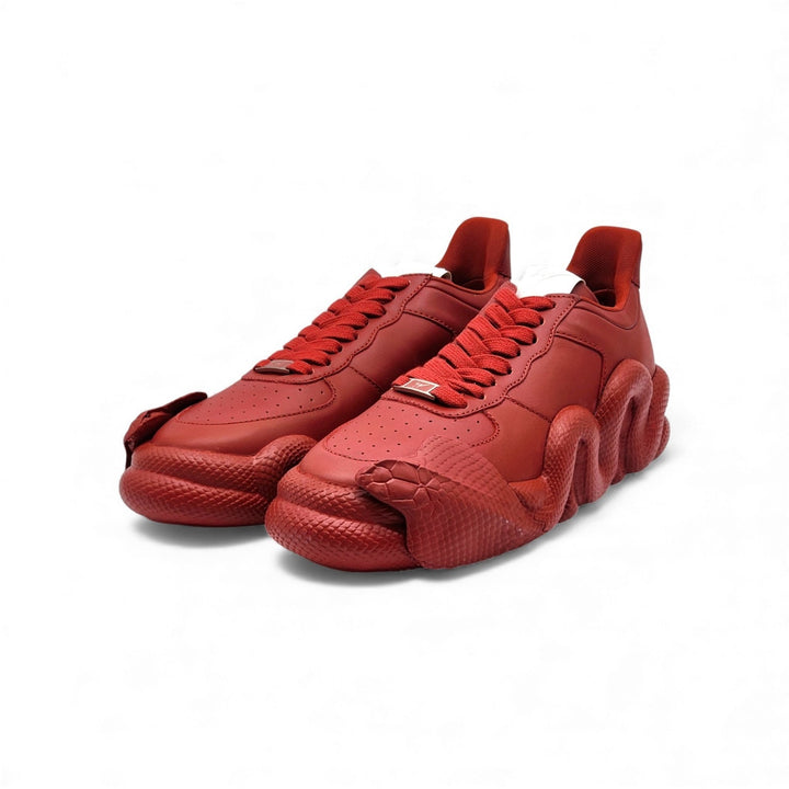 Giuseppe Zanotti x Young Thug Cobras Leather Sneakers Red EU 44 US 11 - NWB $995