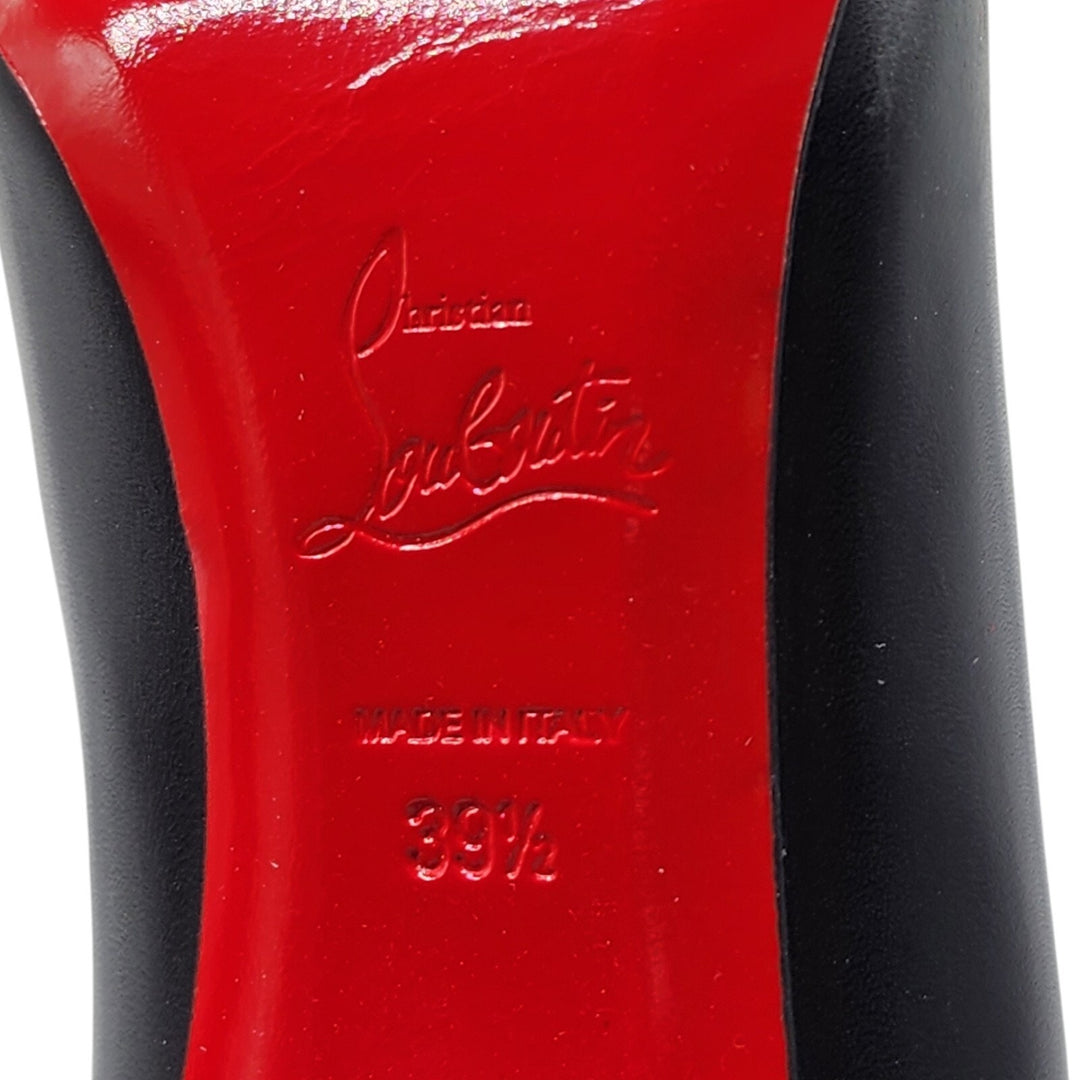 Christian Louboutin Vitish 100 Suede Knee-High Boots Black EU 39.5 US 9