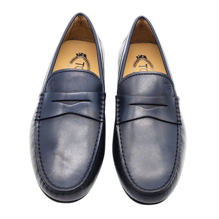 Tod’s Gommino Penny Driving Men's Leather Loafers Blue UK 6 US 7.5