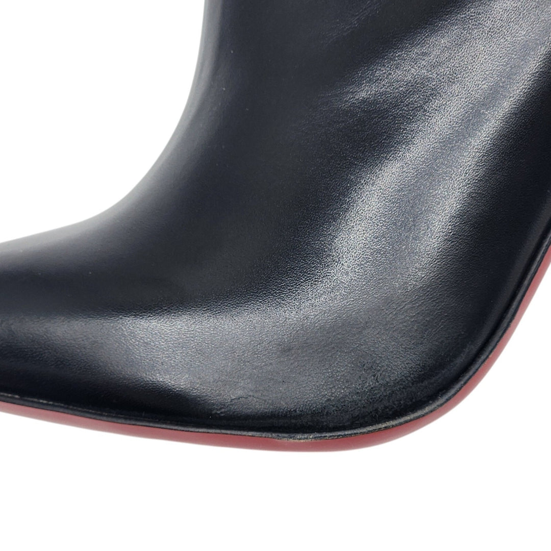 Christian Louboutin Vitish 100 Suede Knee-High Boots Black EU 39.5 US 9
