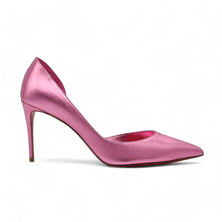 Christian Louboutin Iriza Pumps 85 - Metallic Leather - Pink 38.5