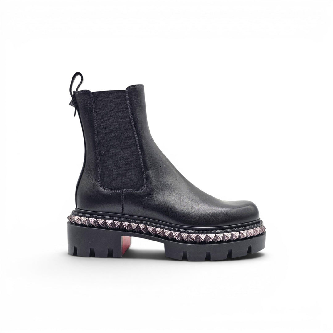 Christian Louboutin St Emilia Pyraclou Women's Leather Boots Black EU 37 US 7