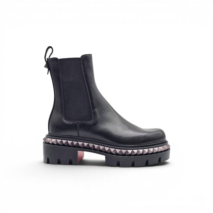 Christian Louboutin St Emilia Pyraclou Women's Leather Boots Black EU 37 US 7