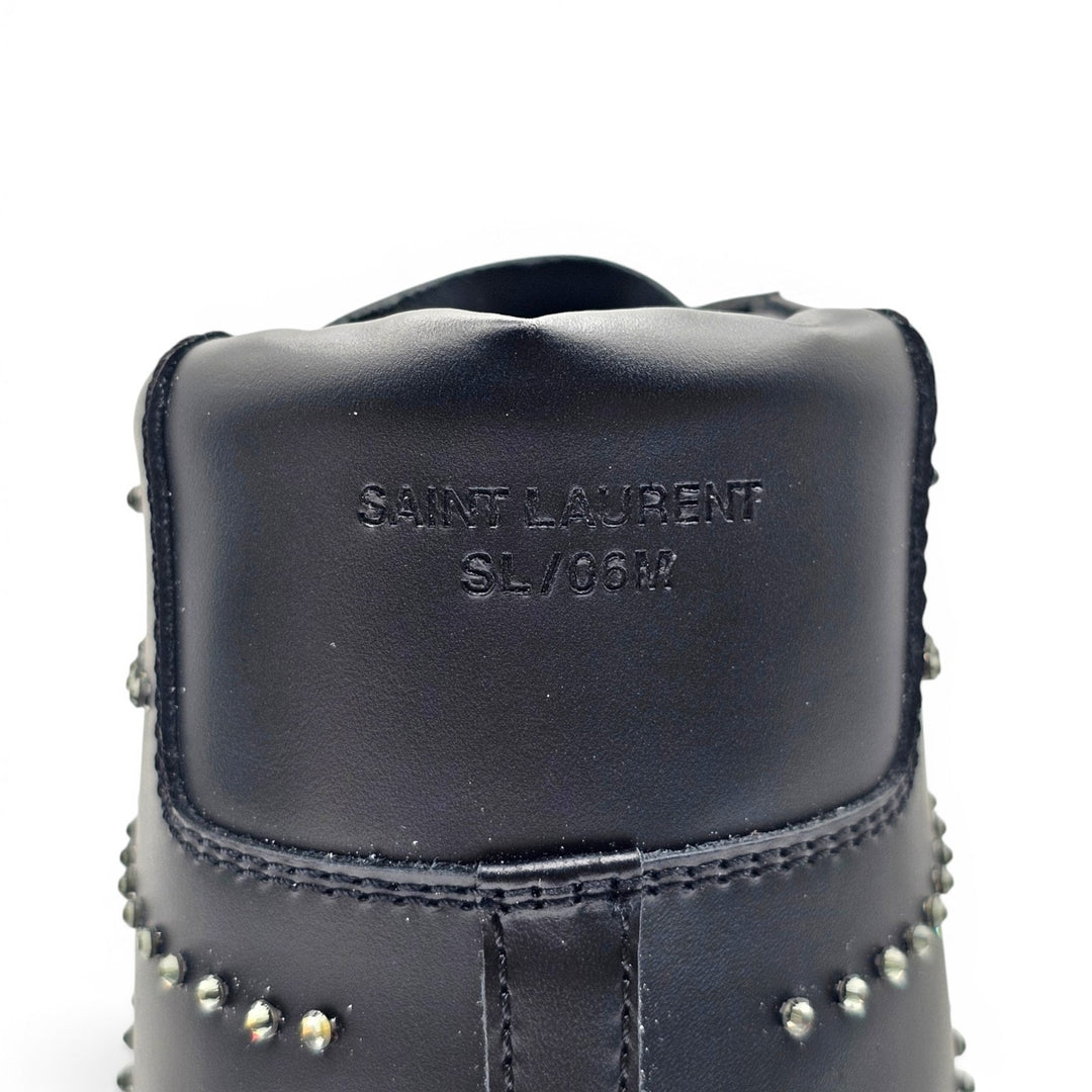 Saint Laurent Court Hi Top Women's Sneakers Studded Black SL/06M