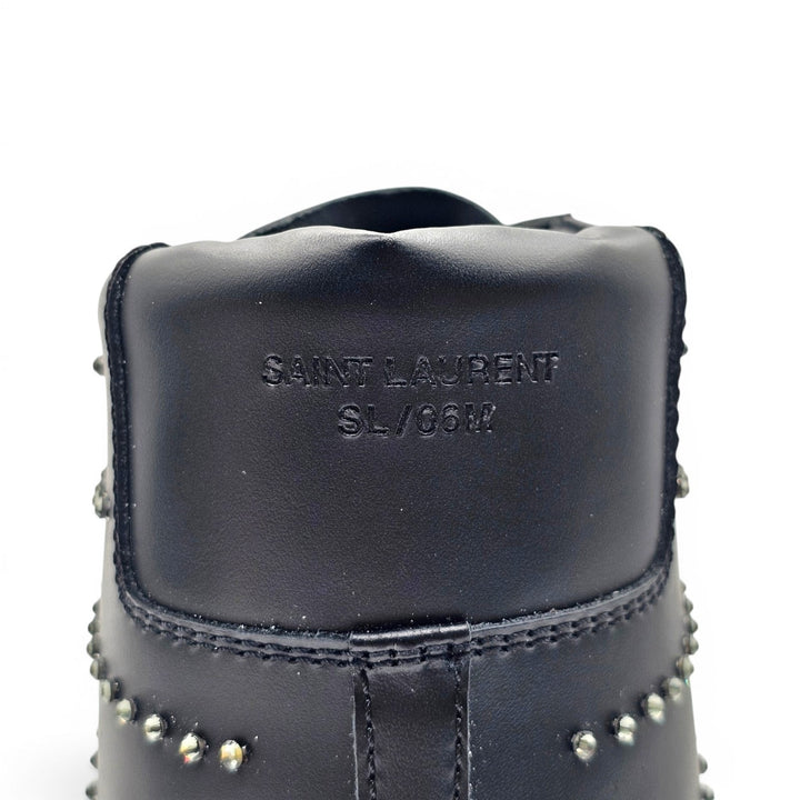 Saint Laurent Court Hi Top Women's Sneakers Studded Black SL/06M