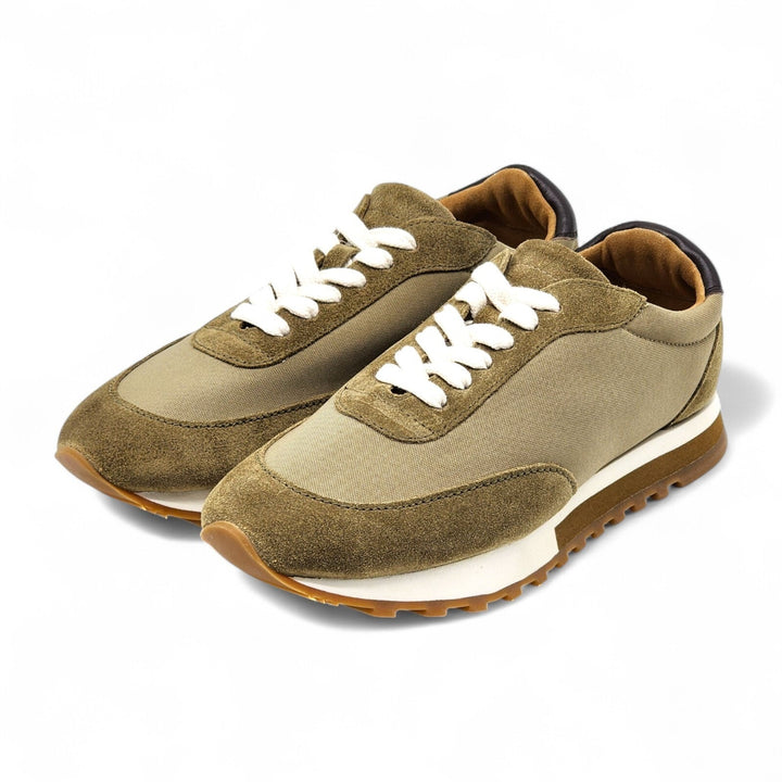 The Row Owen Runner Mesh and Suede Sneakers Green EU 35 US 5