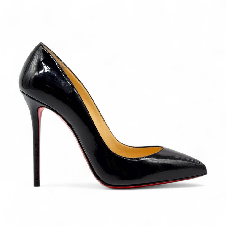 Christian Louboutin Patent Leather Kate 100mm Pumps in Black
