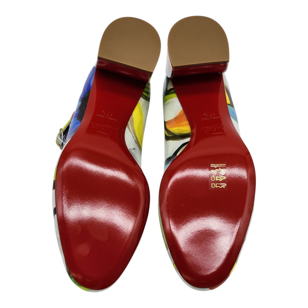 Christian Louboutin Miss Jane Leather Pumps Multicolor EU 37.5 US 7