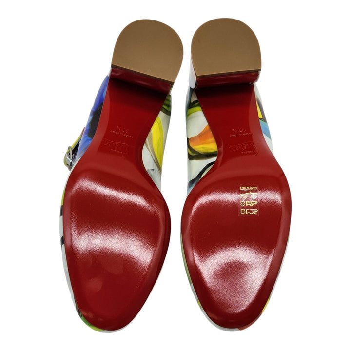 Christian Louboutin Miss Jane Leather Pumps Multicolor EU 37.5 US 7