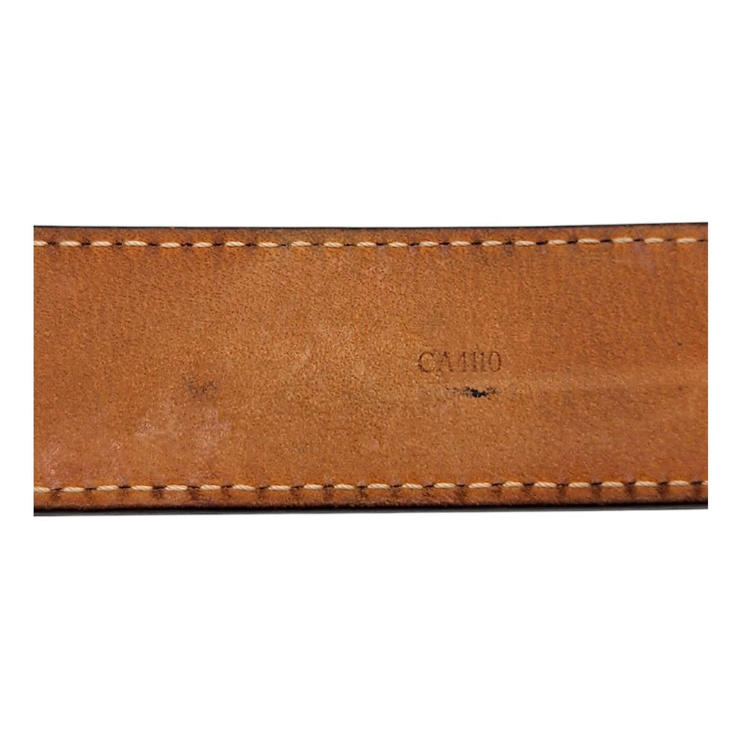 Louis Vuitton LV Cut-Out Buckle M6879 Monogram Leather Belt 95/38