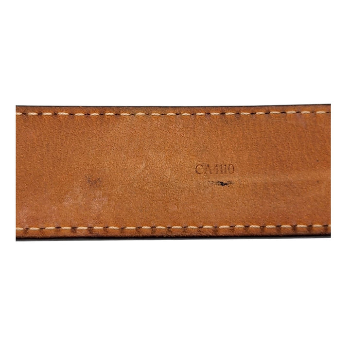 Louis Vuitton LV Cut-Out Buckle M6879 Monogram Leather Belt 95/38