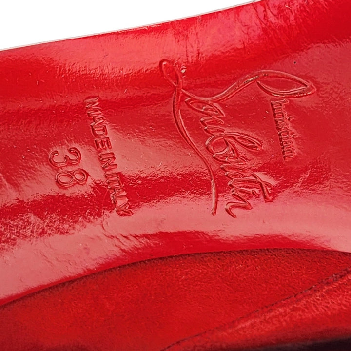 Christian Louboutin Armurabotta Suede Knee-High Boots Red EU 38 US 7.5