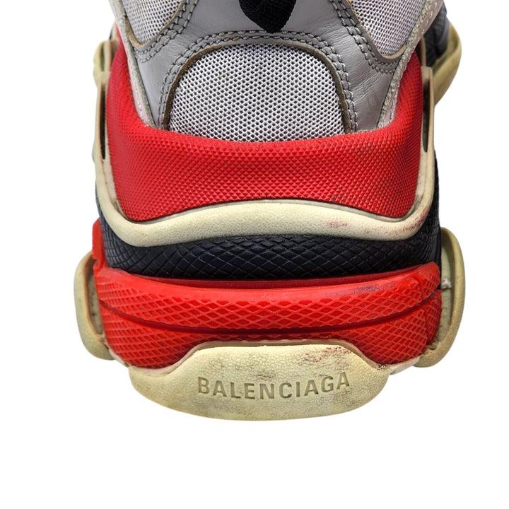 Balenciaga Triple S Red White Black Unisex Sneakers 536737 EU 39 US 6M 9W