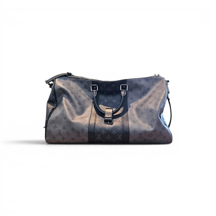 Louis Vuitton Keepall Bandouliere 50 LV Monogram Reverse Eclipse Coated Canvas