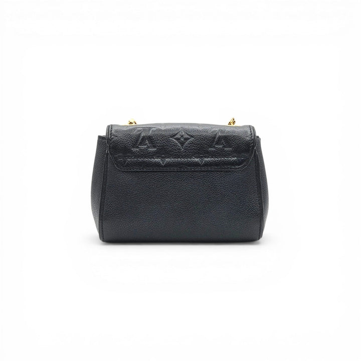 Louis Vuitton Saint Germain BB Monogram Empreinte Leather Shoulder Bag in Black