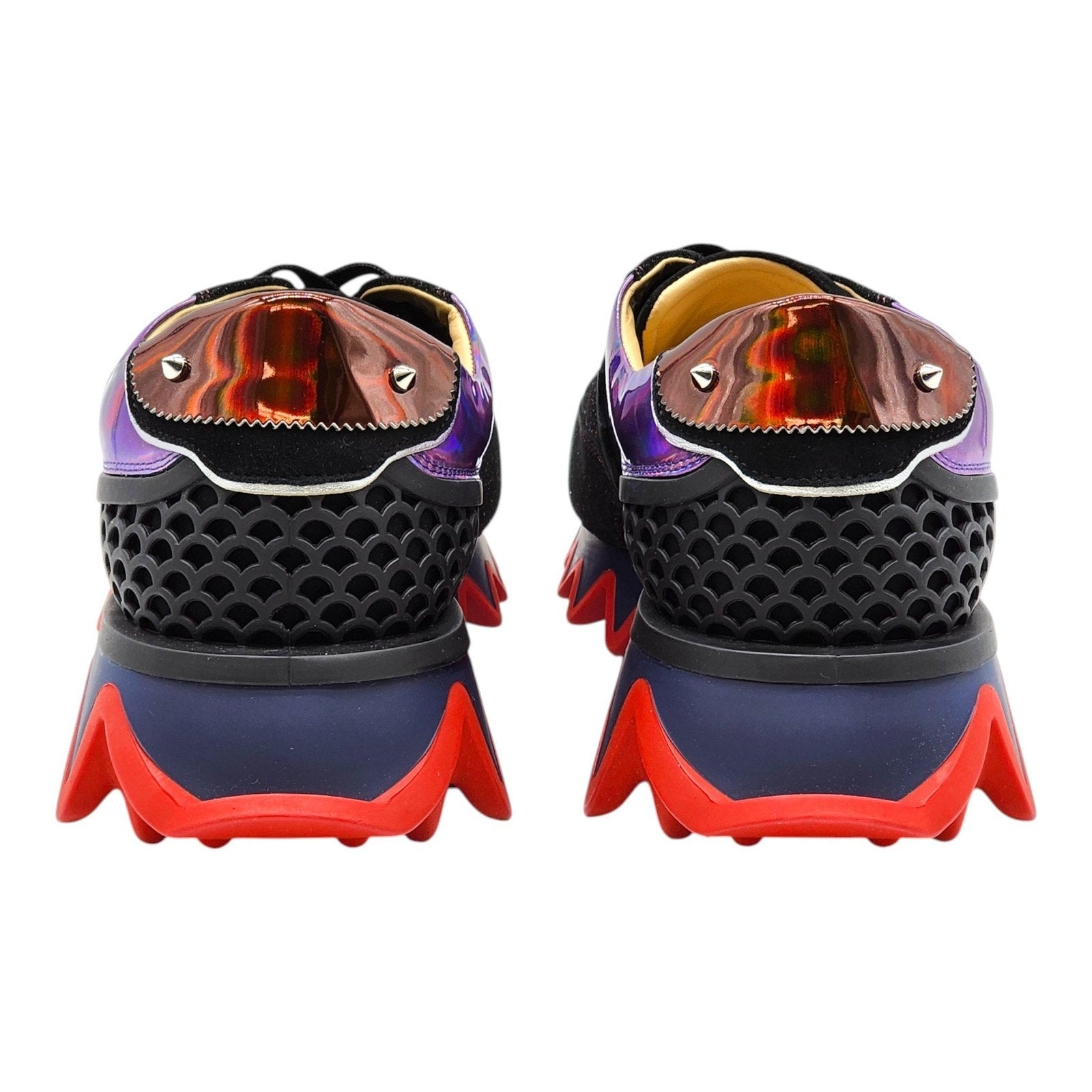 Christian Louboutin Loubishark Glitter Purple Men's Sneakers