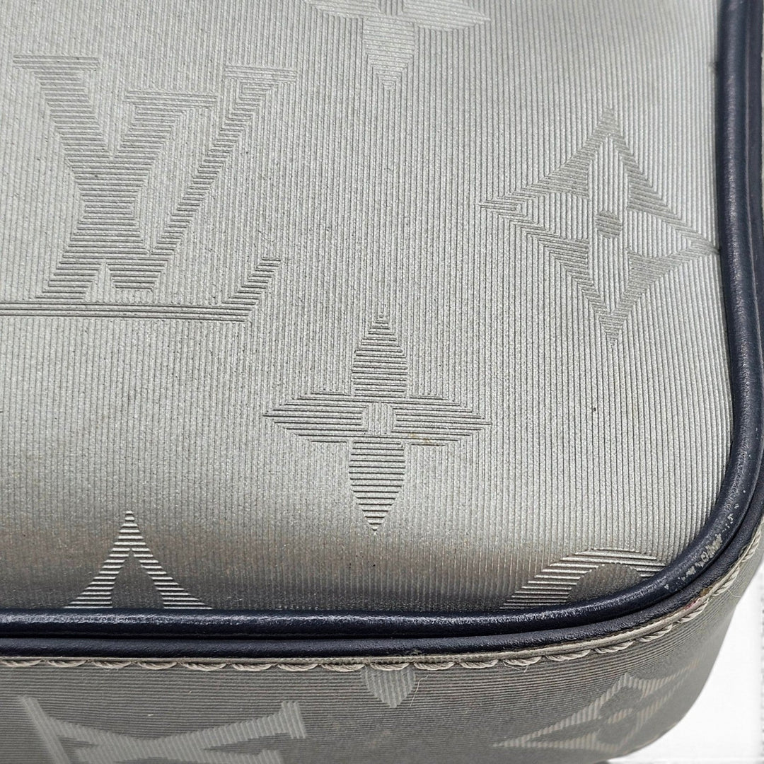 Louis Vuitton Monogram Satellite Alpha Crossbody Messenger Bag Silver M44169