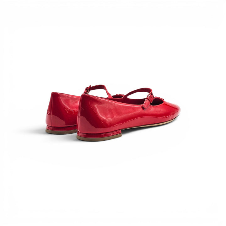 Louis Vuitton Swing Flat Mary Jane Ballerina Leather Shoes EU 38 US 8