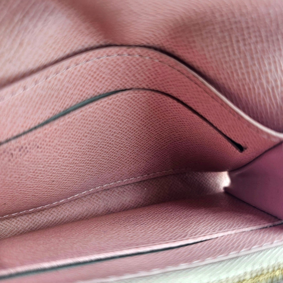 Louis Vuitton Damier Azur Rosalie Coin Purse Wallet Rose Ballerine Pink N61276