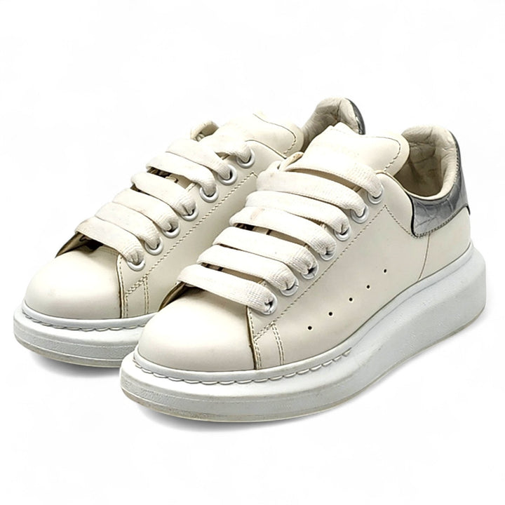 Alexander McQueen Oversized Leather Sneakers White EU 37 US 6.5
