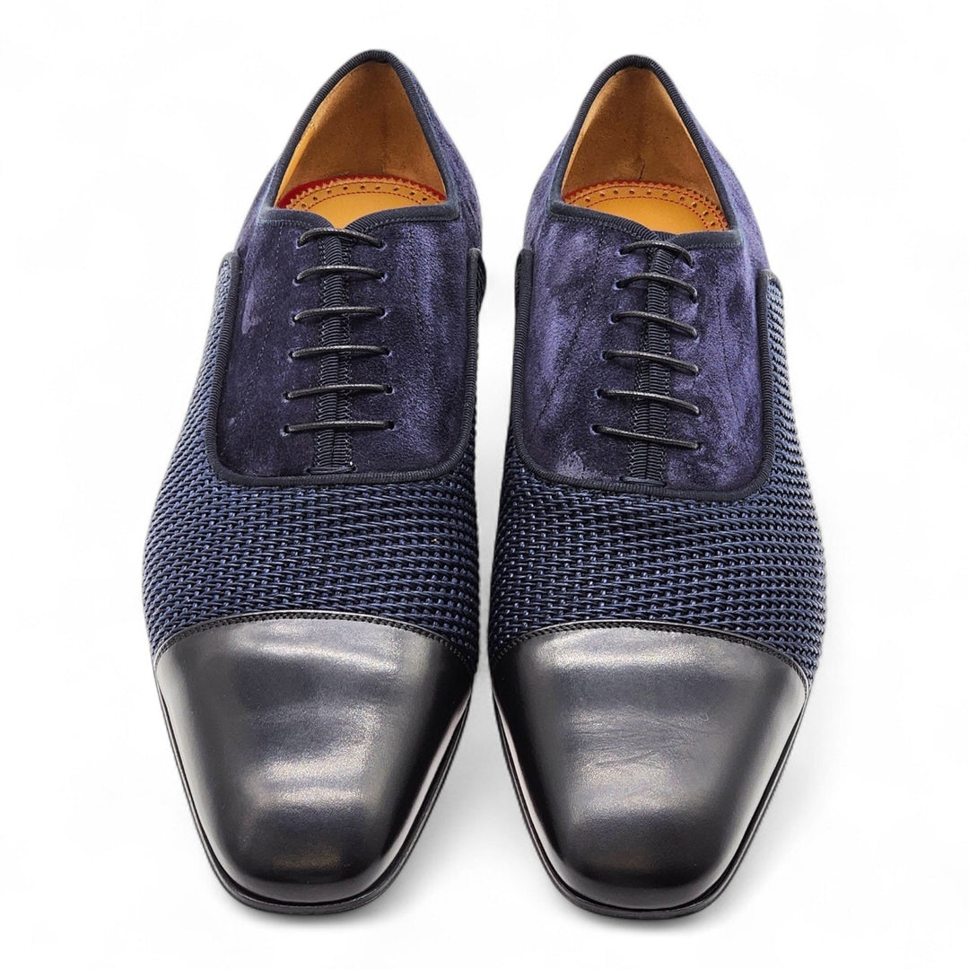 Christian Louboutin Greggo Oxford Leather Shoes Blue EU 41.5 US 8.5 - New $995