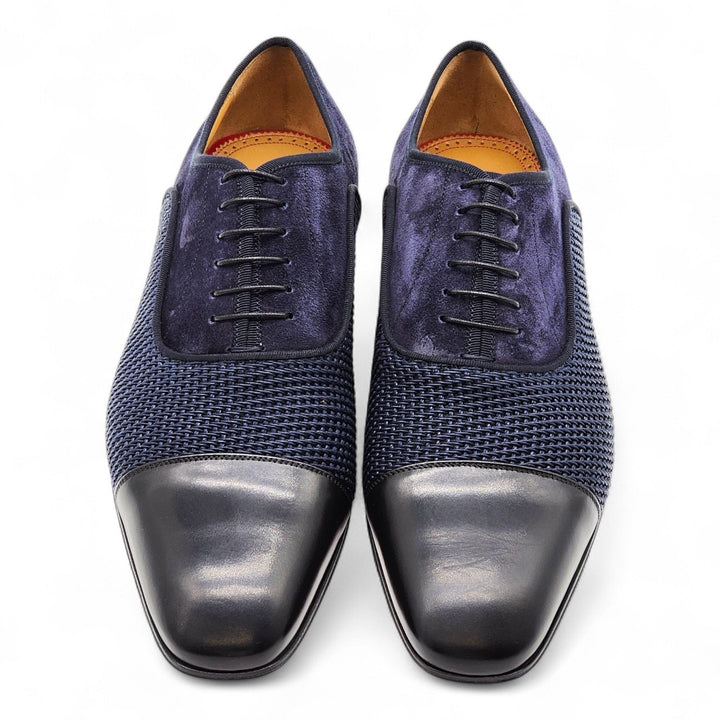 Christian Louboutin Greggo Oxford Leather Shoes Blue EU 41.5 US 8.5 - New $995