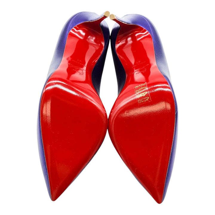 Christian Louboutin Hot Chick Leather Pumps 100 Purple EU 41 US 10.5