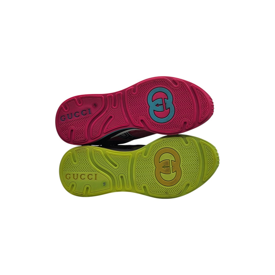 Gucci Ultrapace R Pink Green Men’s Sneakers 623151 UK 9.5 US 10.5 - New