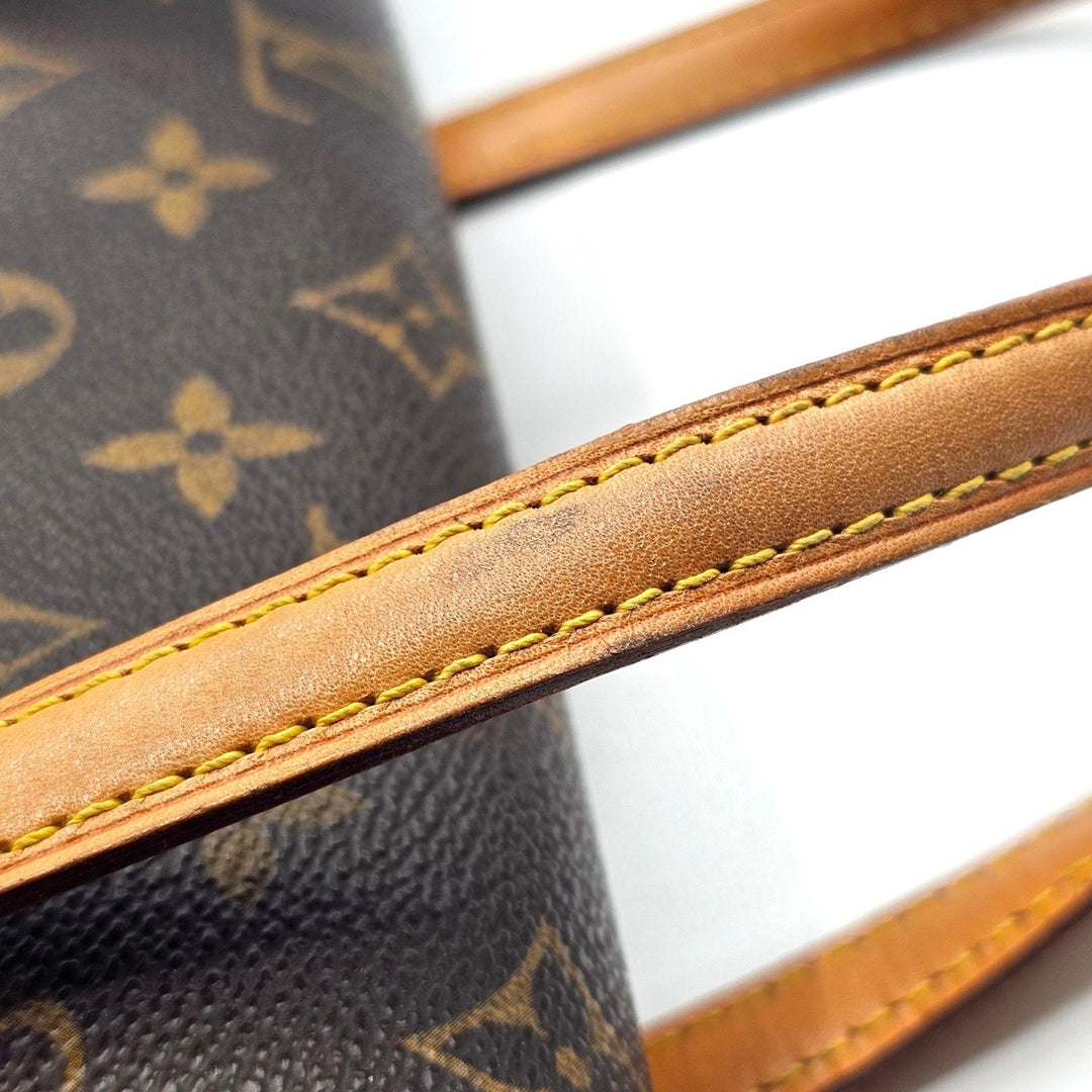 Louis Vuitton Monogram Sonatine Canvas Shoulder Bag Handbag Brown